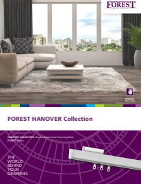 Image of Forest Drapery Hardware products such as hand drawn and motorized track systems, decorative metal and wood hardware, roller shades and Romans.